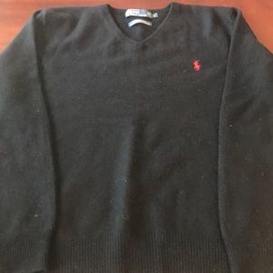 Polo Ralph Lauren black wool sweater